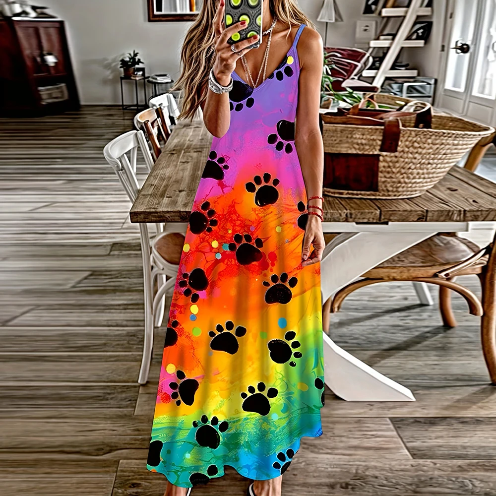 Женское вечернее платье без рукавов элегантное на бретелях-спагетти с