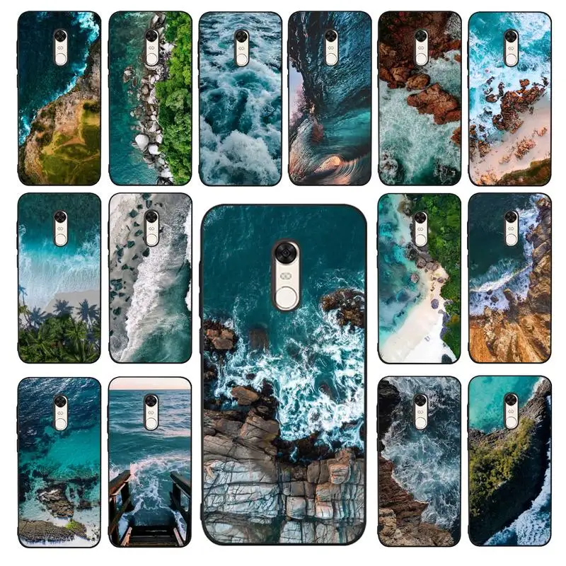 

Mountain Sea Beach Phone Case for Redmi 5 6 7 8 9 A 5plus K20 4X 6 cover
