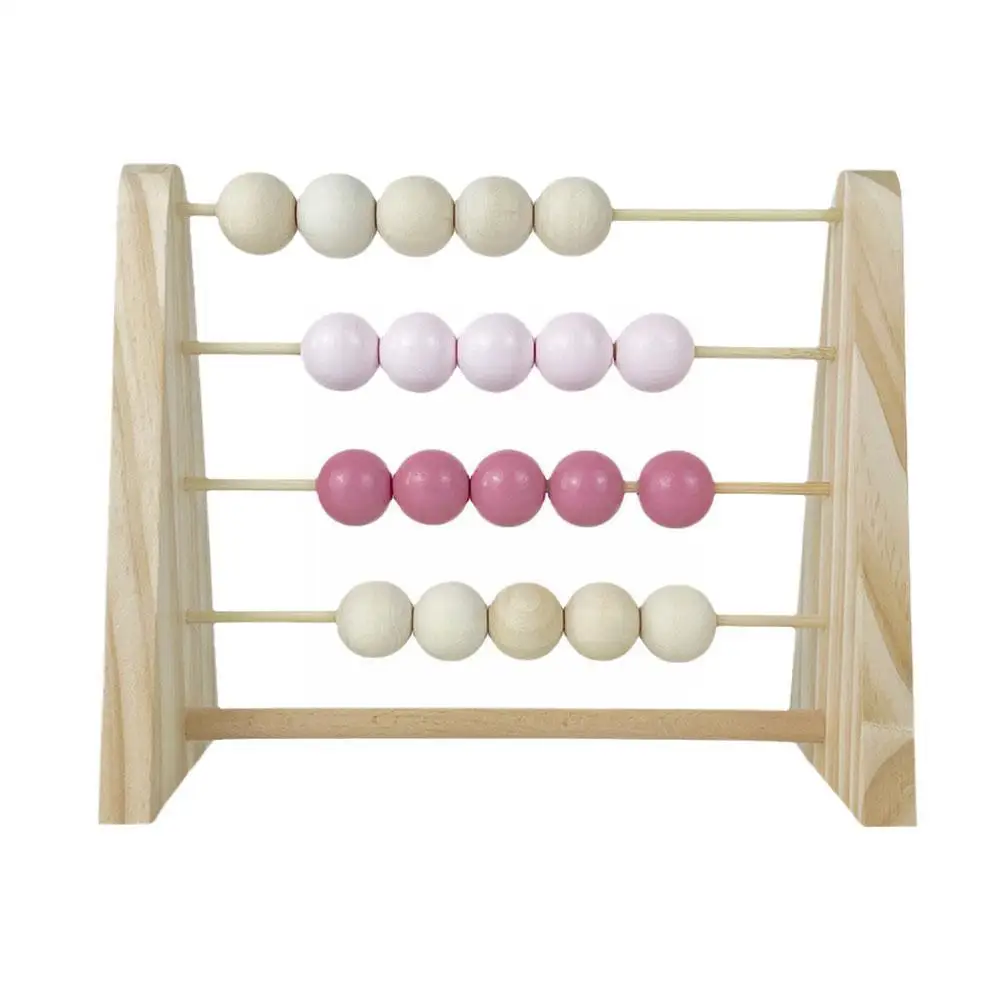 

Nordic Wooden Abacus For Kids Room Desktop Decoration Baby Early Learning Math Educational Toy Natural Wood Nursery Decor Q0d5