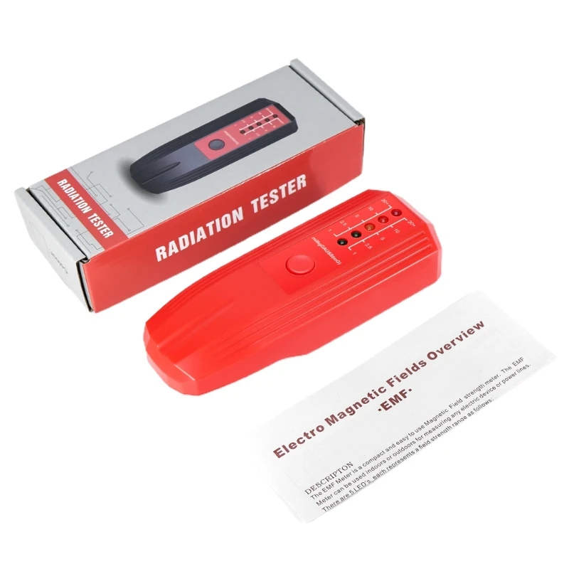 

Electromagnetic Field Radiation Detector Hand-held Emission-Dosimeter Tester Fit for House EMF Inspection Office Outdoor 40JA