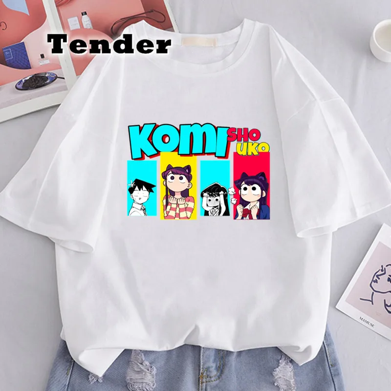 

Anime Komi Can’t Communicate T-shirt Japanese Manga Graphic Clothes T shirt for Women Kawaii Unisex Shouko Komi Tshirts Girl