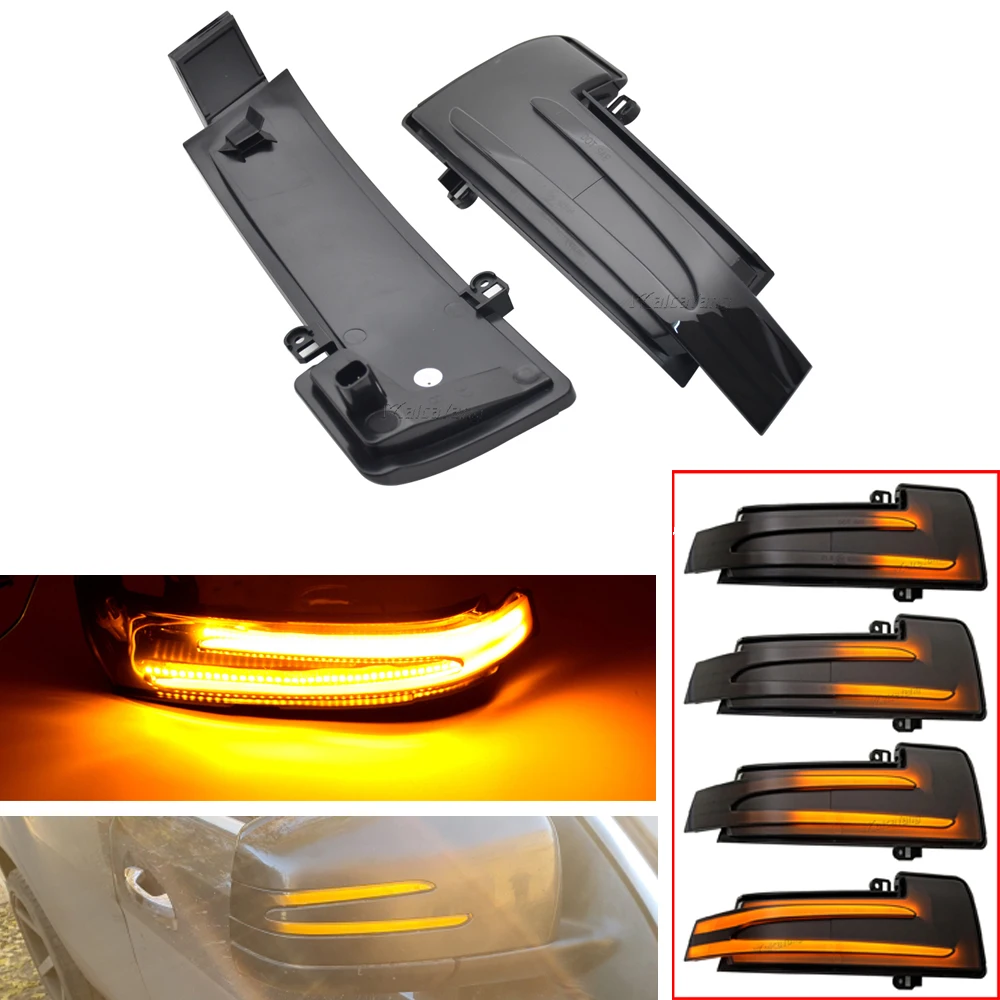 

2x LED Side Rearview Mirror Indicator Blinker Dynamic Turn Signal Light For Mercedes Benz W164 W251 W166 W463 X166 ML300 ML350