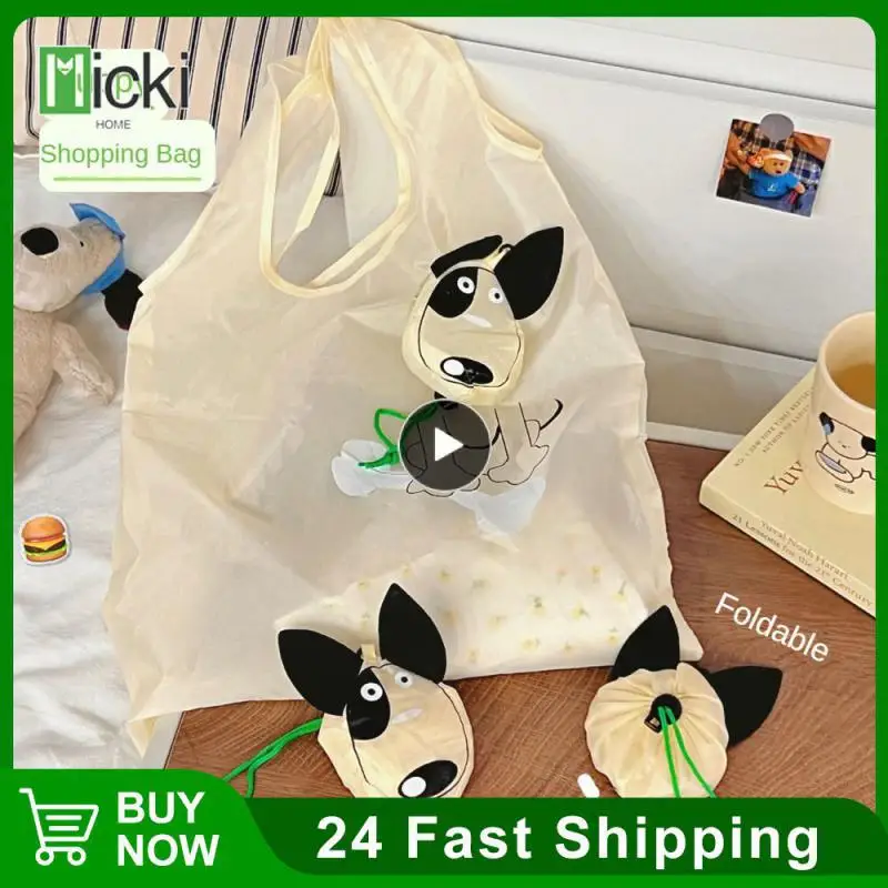 

Durable Environmental Protection Bag Large Capacity Large Capacity Tote Bag Portable Folding Puppy Folding Shopping Bag Eco Bag