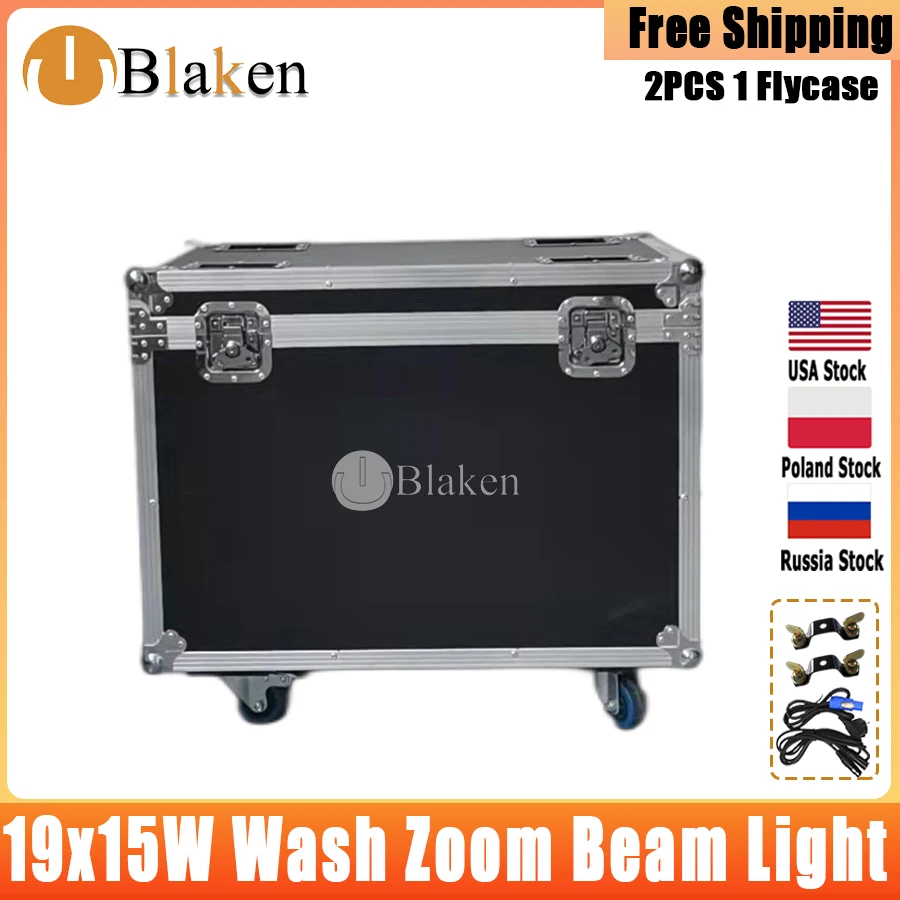 0 налог 1 шт. флэш-чехол для телефона 19x15 Вт движущаяся головка диджея сцены