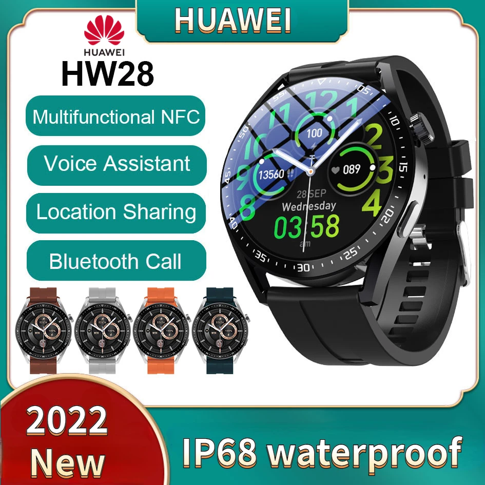 

Смарт-часы HUAWEI HW28 NFC с пульсометром и тонометром