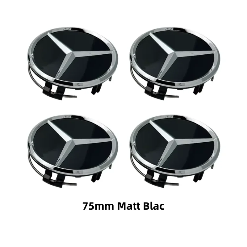 

4 шт., 75 мм, центральные колпаки для автомобильных колес, колпаки ступиц для Mercedes Benz W204 205 A B C E S CLA CLK ML GLK GLA GLB GLC CLAS, аксессуары