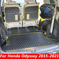 for honda odyssey 2021 2020 2019 car all inclusive rear trunk mat cargo boot liner tray rear boot luggage accessories 2015 2018