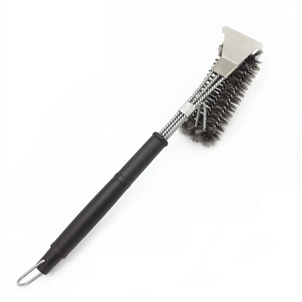 

18" BBQ Cleaner Stainless Steel Wire Bristles Grillers Grill Brush Rugged Grill Cleaning Brush