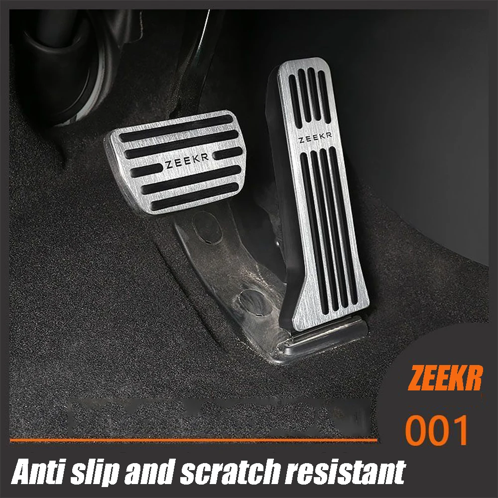 

For Geely ZEEKR 001 2022 2023 Accessories Car Rest Accelerator Pedal Aluminum Alloy Brake Cover Anti-slip Rest Foot Pedals trim