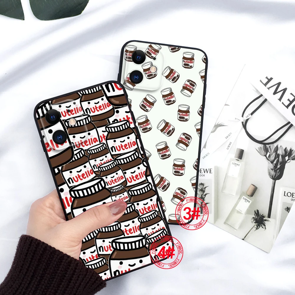 Мягкий чехол Kawaii nutella для Redmi Note 11 11S 10 10T Pro Max 10S 9T 9 9S 8 8T 7 Xiaomi Mi 11I 12 12X