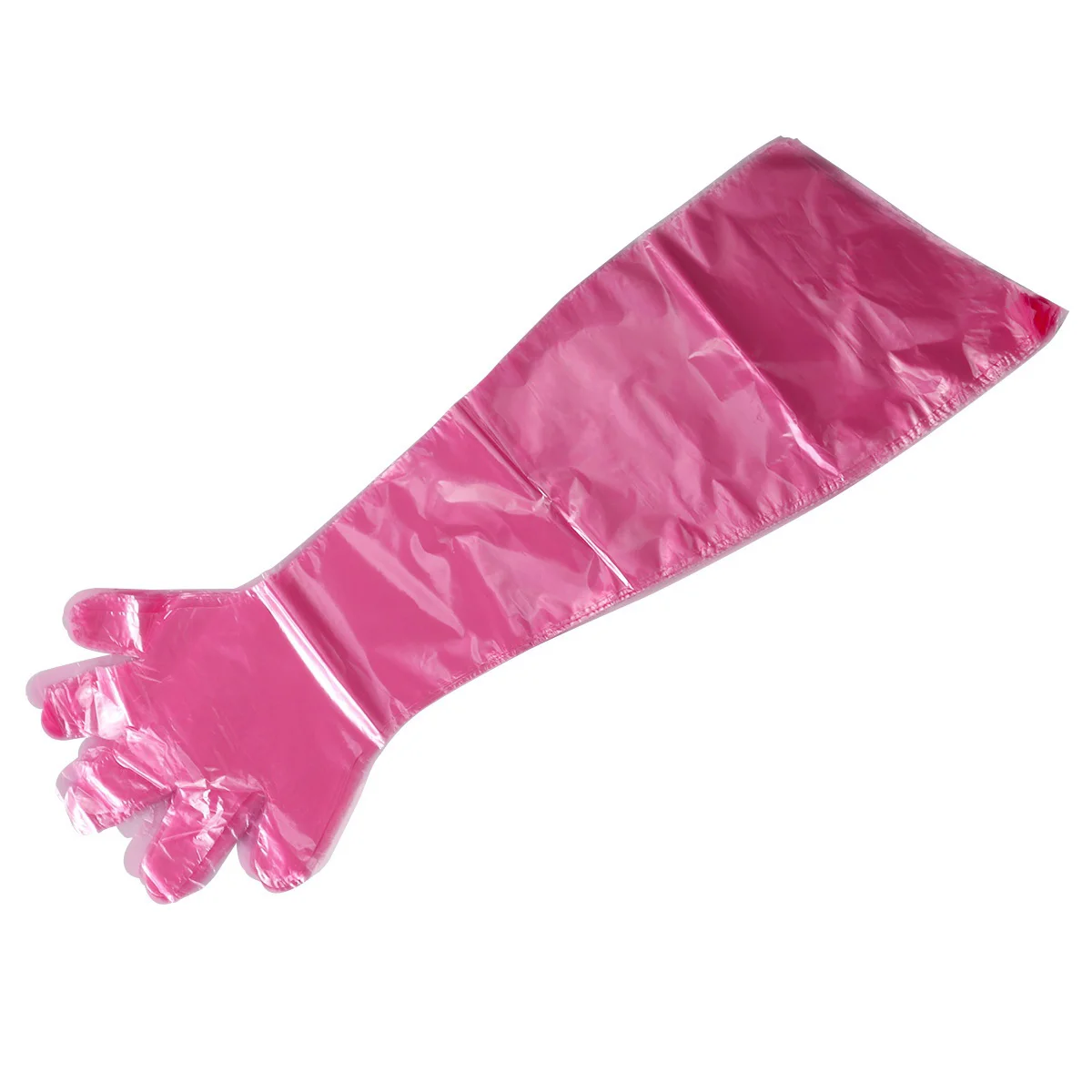

50pcs Gloves Long Disposable Film Gloves Arm Gloves Veterinary Gloves for Farm Animal