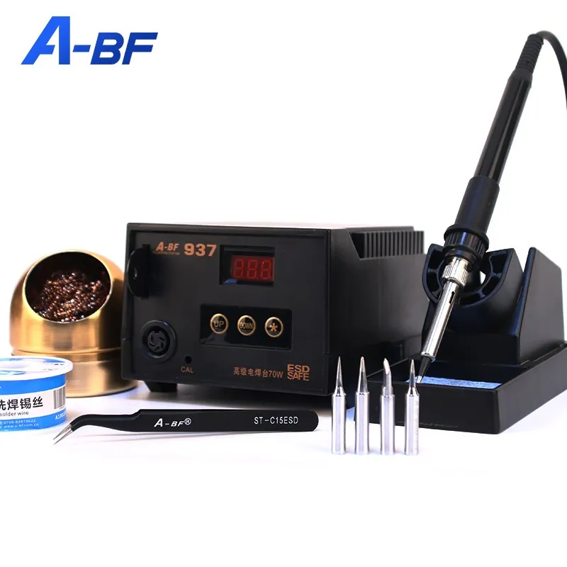 

A-BF Soldering Station Industrial Anti-Static Constant Temperature Digital Display Electric Welding Iron 220V Rework Station