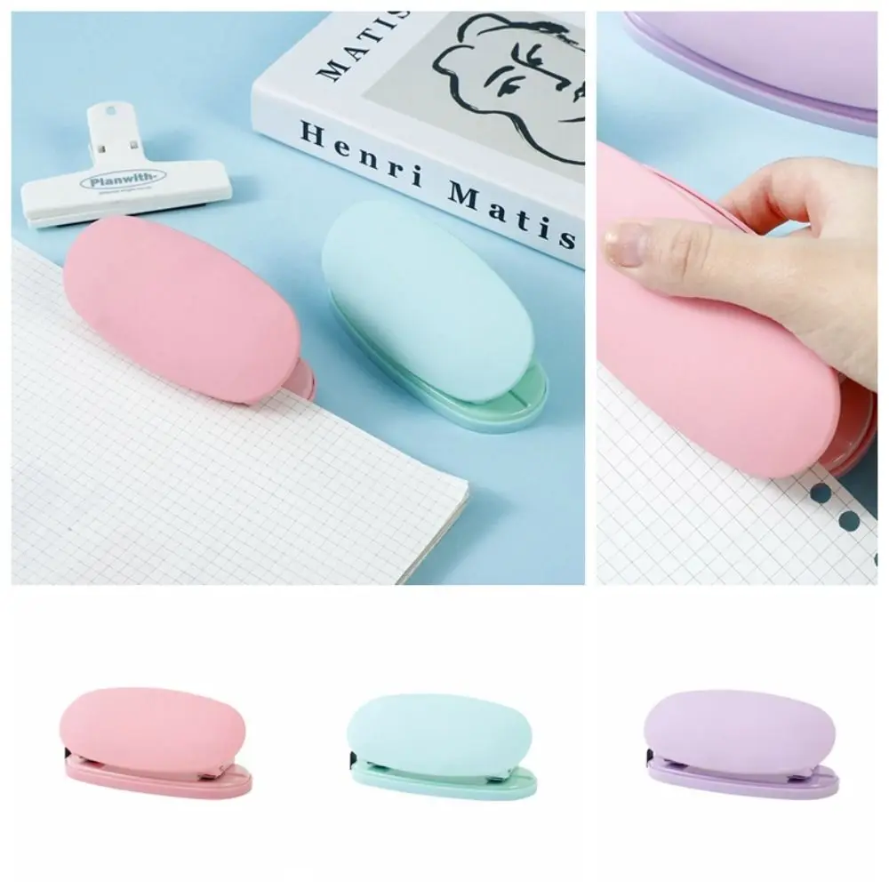 

With Measure Scale 2-hole Paper Punch Portable Manual Binding Double Holes DIY Hole Punch Loose-leaf 6cm Notebook