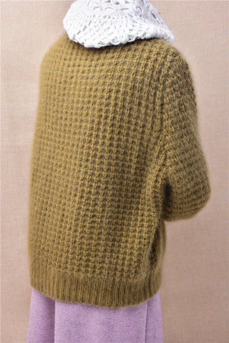 Женская осенне-зимняя одежда волосатые волосы ангорского кролика вязаные