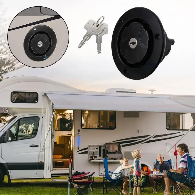 

Гравитационная круглая блокировочная водонаполнительная заглушка, заглушка на Впускной отверстие для жилого автофургона с 2 впускными отверстиями для воды, герметичная водонаполнительная крышка