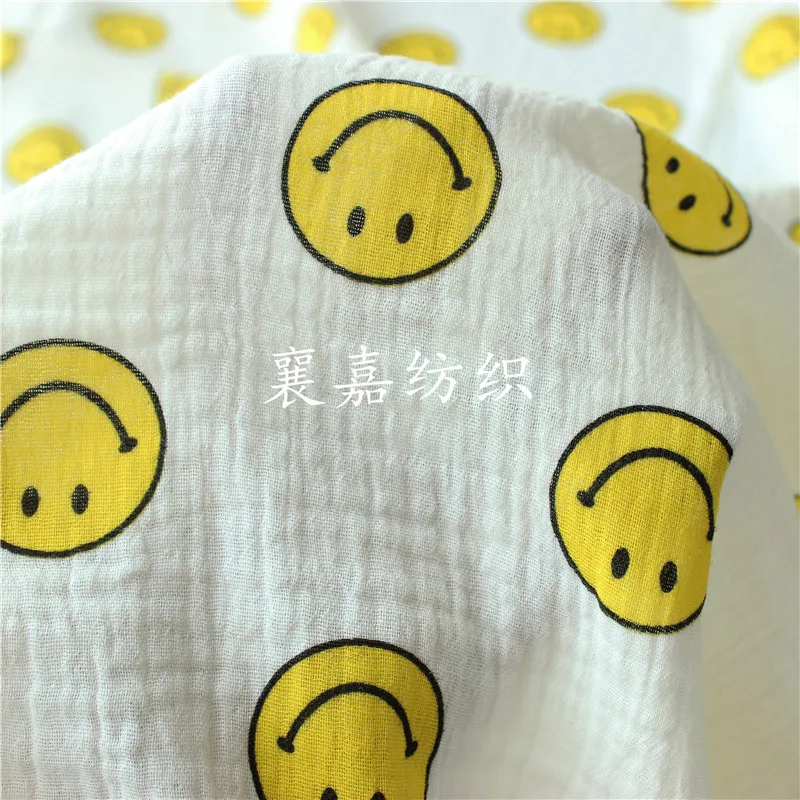 

Cotton Crepe Cloth Bubble Yarn Infant Double Gauze Blanket Cloth Pajamas 100% Cotton Fabric for Sewing