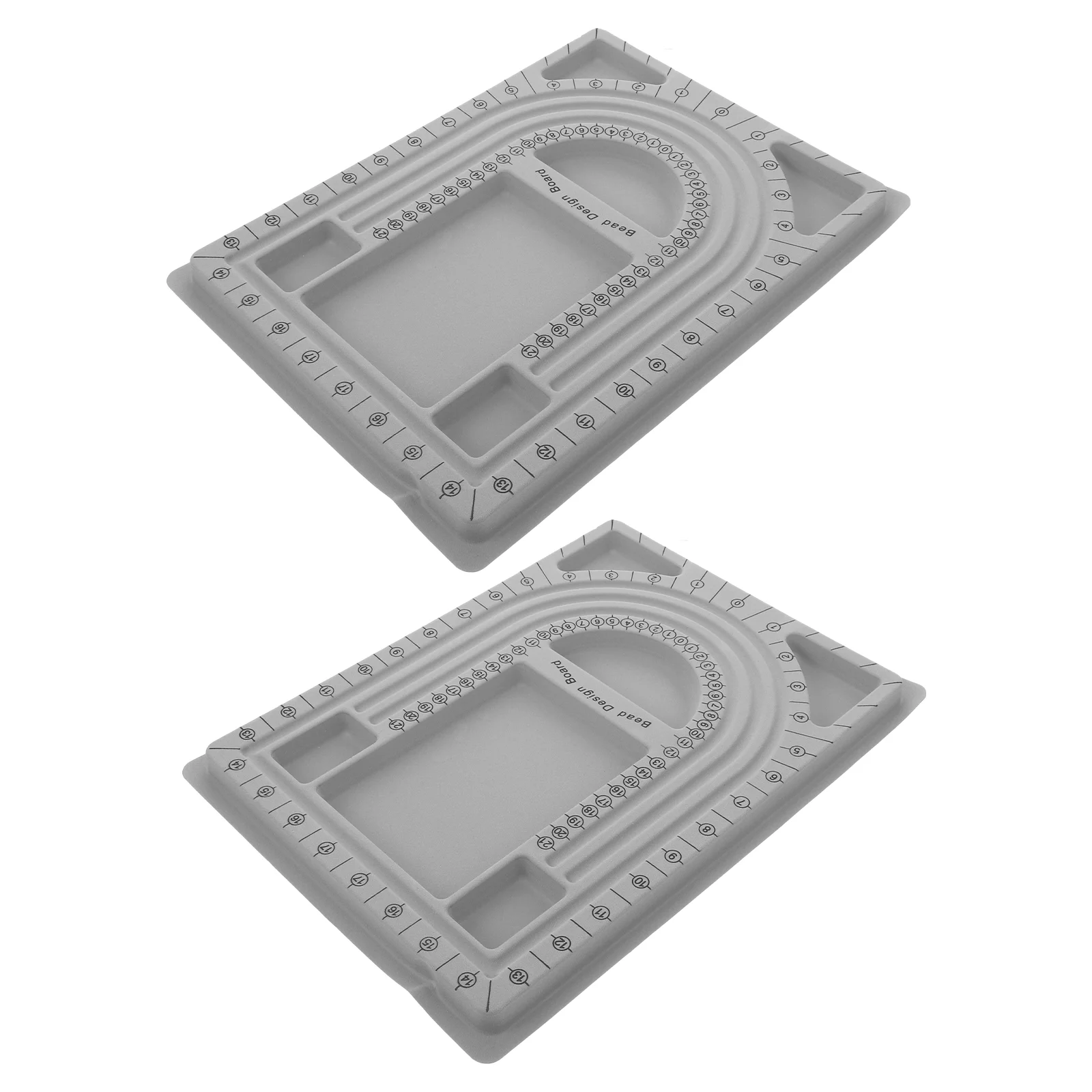 

2pcs Bead Design Boards Mats Necklace Design Board Bead Board Necklace Box