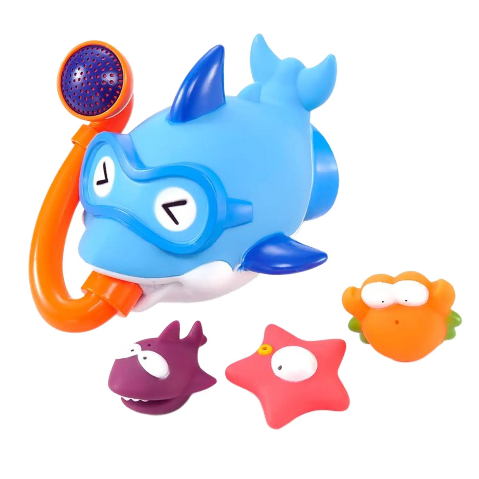 

4x Bathroom Water Playing Bath Toy, Toddlers Bath Shower Toys, Baby Cartoon Bathing Toy for Bathtub Swimming Pool