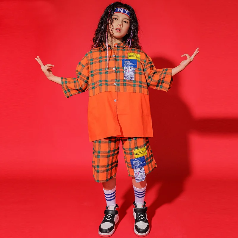 

Children's hip hop hip hop suit boys hiphop costume boys children's loose Jazz Dance Drum