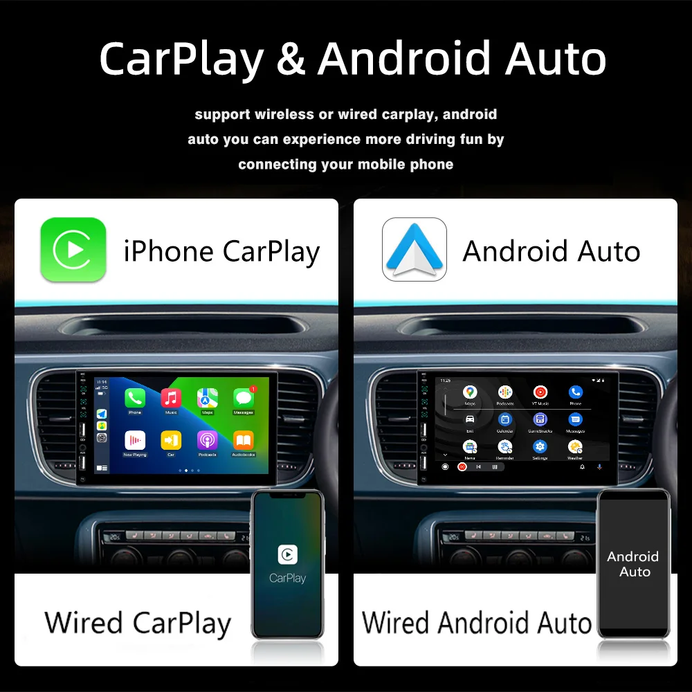 Универсальный Автомобильный мультимедийный плеер с сенсорным экраном 7 дюймов