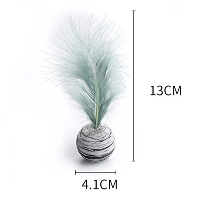 Нежные игрушки для кошек Звездные шарики с перьями высококачественный материал