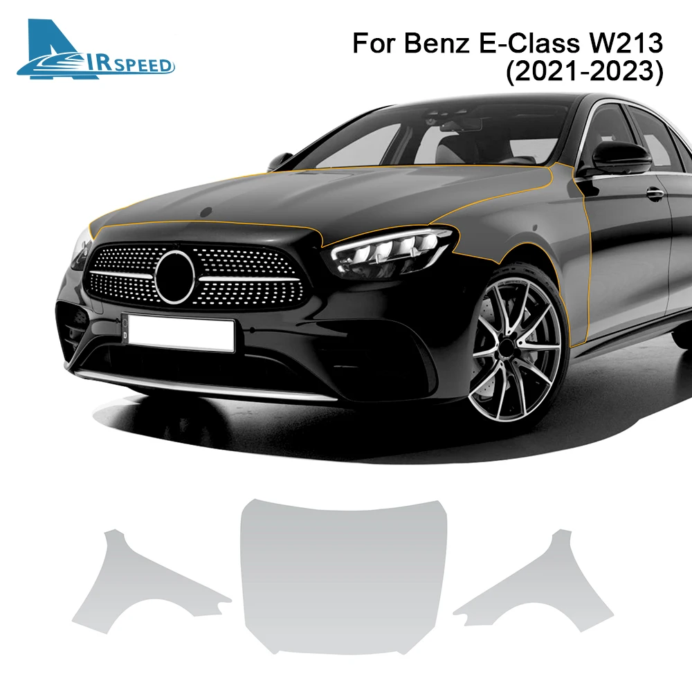 

Автомобильная задняя невидимая прозрачная наклейка из ТПУ для Mercedes Benz E Class W213 2021 2022 2023, Противоударная полоса