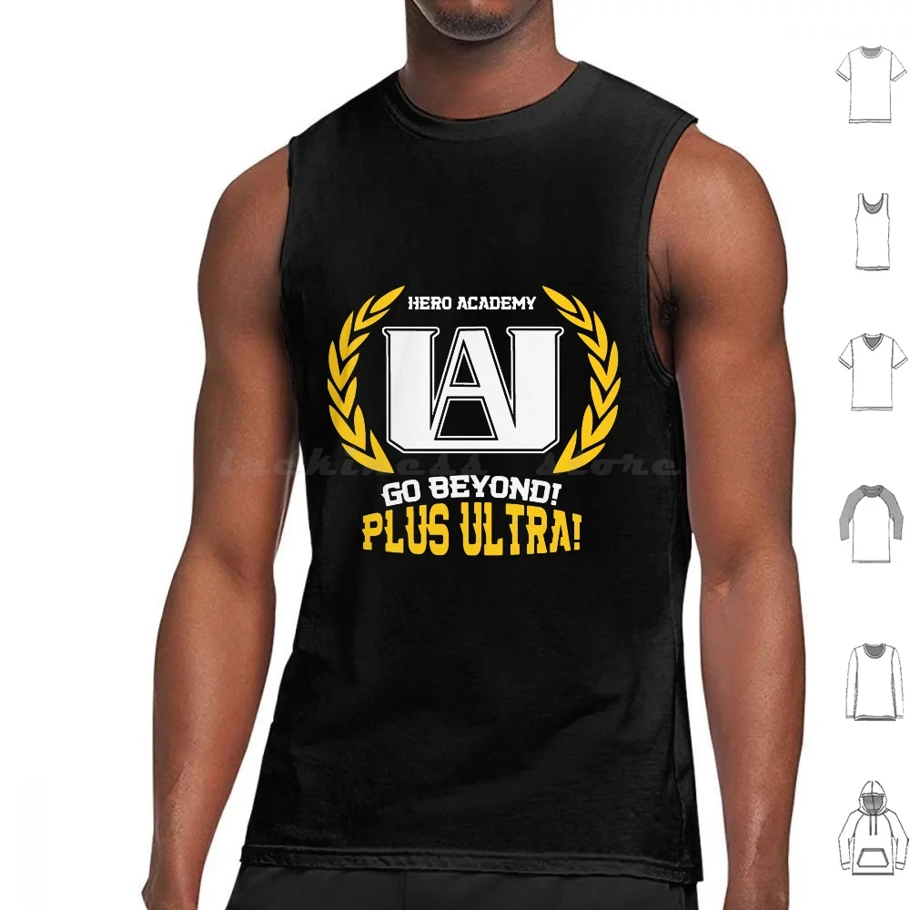 

Ua Academy Shirt | Perfect Gift Tank Tops Print Cotton Bnha Boku No Hero Academia Plus Ultra Deku Ua Academy Go Beyond