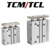airtac type compact guide cylinder air pneumatic cylinder tcl12 tcl16 20 tcm12x10s tcm16 20 25 32 40 50 63 80x10 20 30 40 60 70s