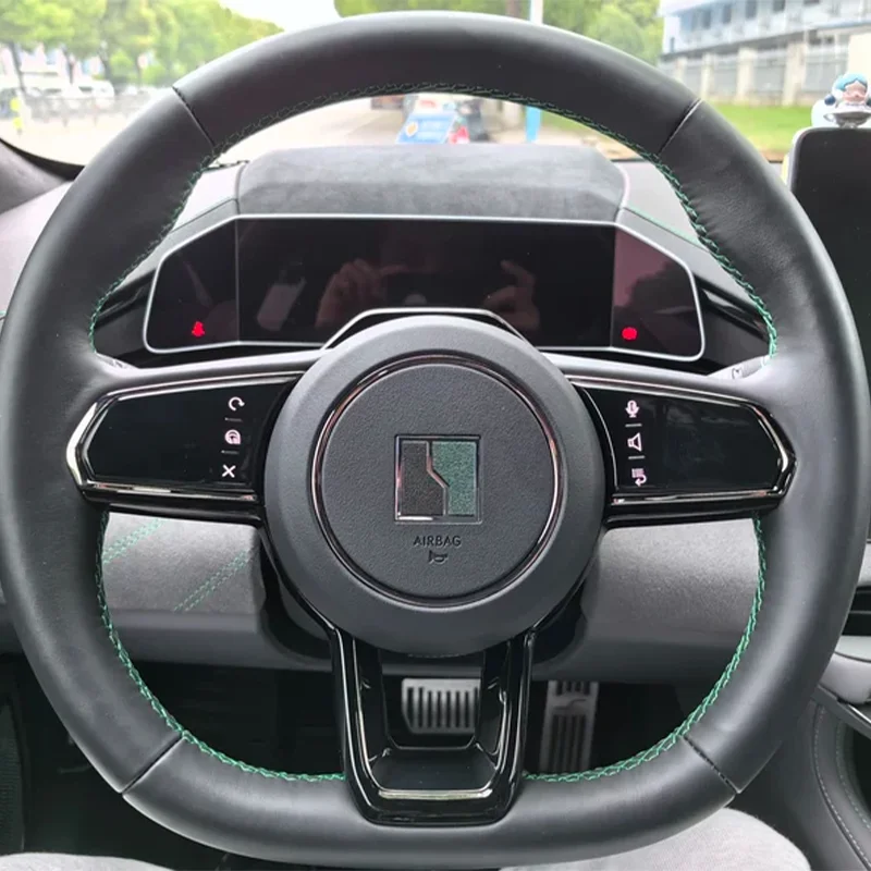 ZEEKR 001 2021-2023 009 Алькантара отделка рулевого колеса наклейка внутренняя замша