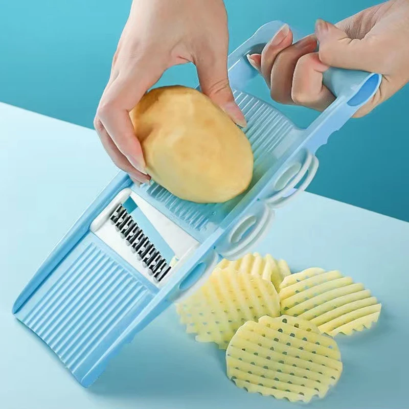 

Potato Shredding Machine Slicing Chopper Vegetable Home Kitchen Tool Multi Functional Radish Scraper Rough Planer with 4 Blades