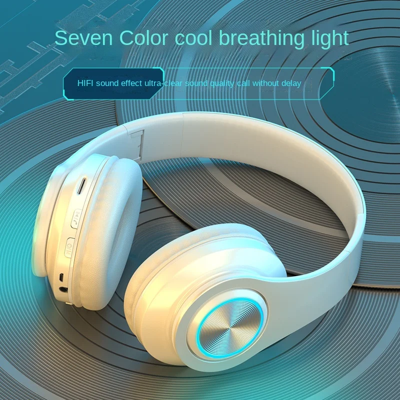 

Headset Stereo Subwoofer Wireless Bluetooth Earphone Game Dedicated Headphone with Microphone Computer Mobile Phone Universal