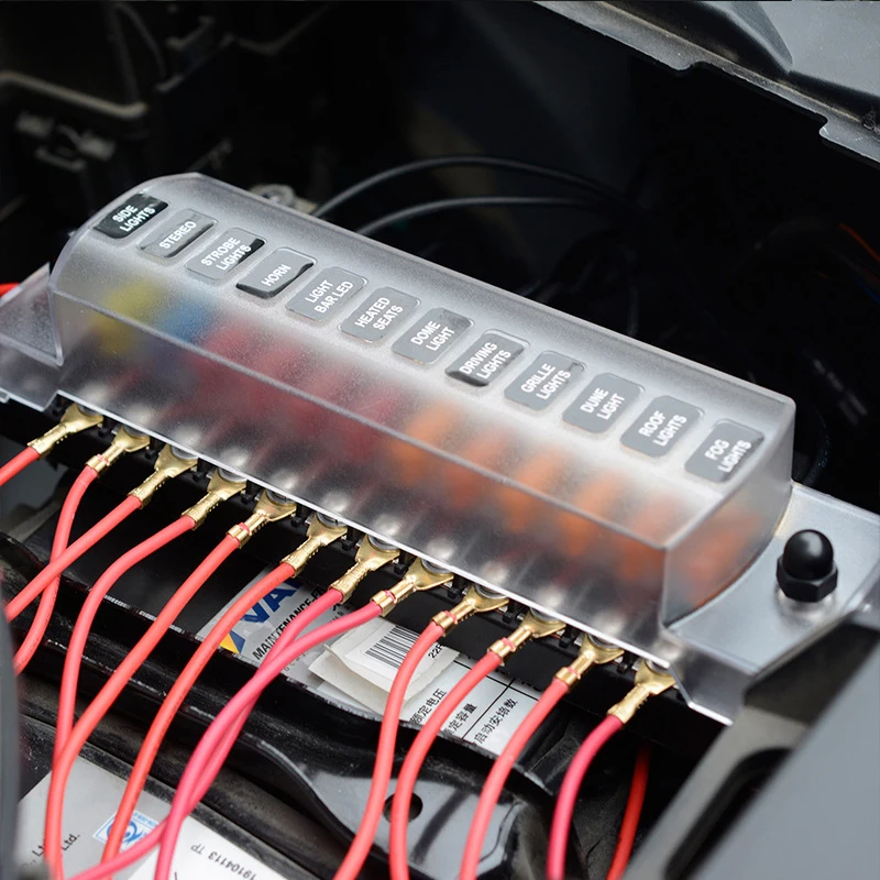 Блок предохранителей 32 в 75 а огнестойкий блок с 12 отверстиями двойным