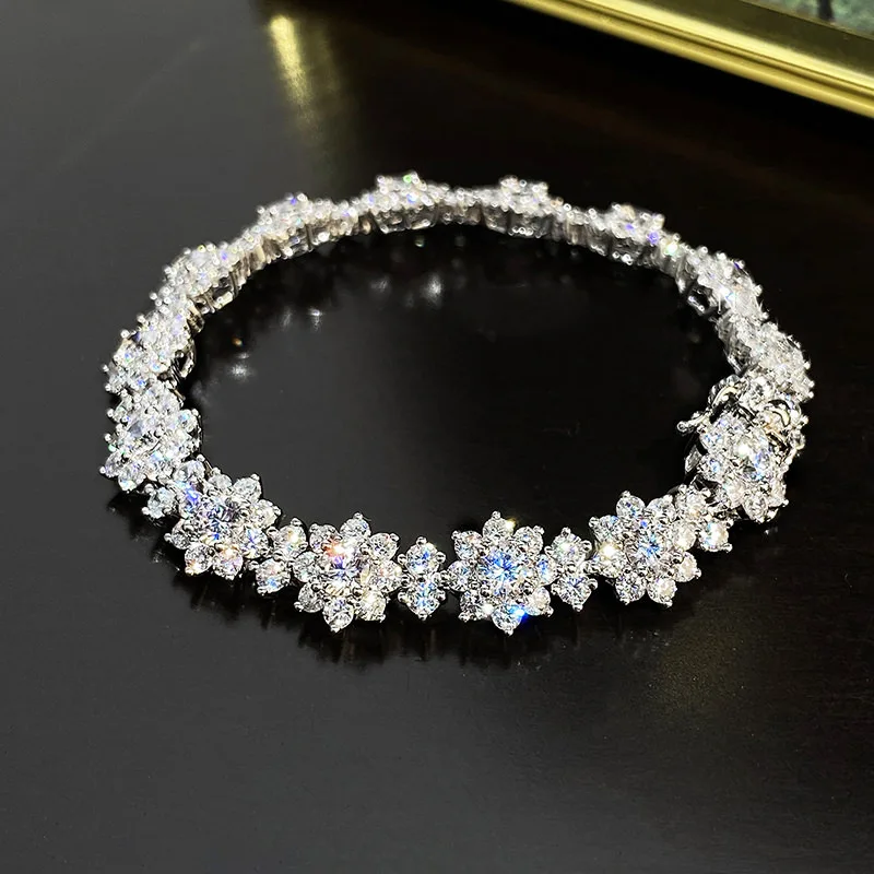 

Genuine 925 Sterling Silver Bizuteria Charm Bracelets for Women Fine Silver 925 Jewelry Pulseira Feminina Party Bracelets Girls