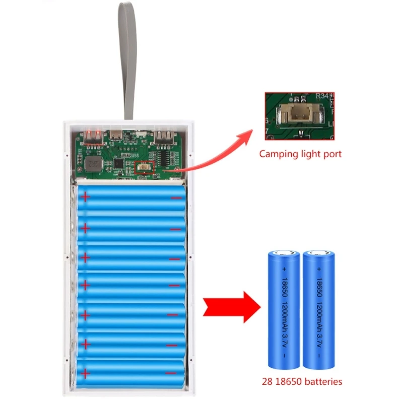 DIY 28x1865 0 держатель аккумулятора внешний аккумулятор пластиковые корпуса более