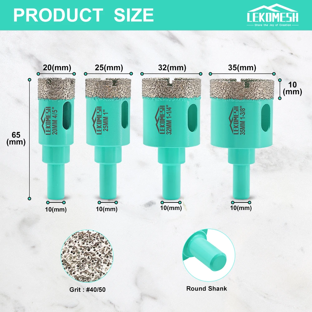 2 шт./набор алмазные сверла для керамики гранита мрамора