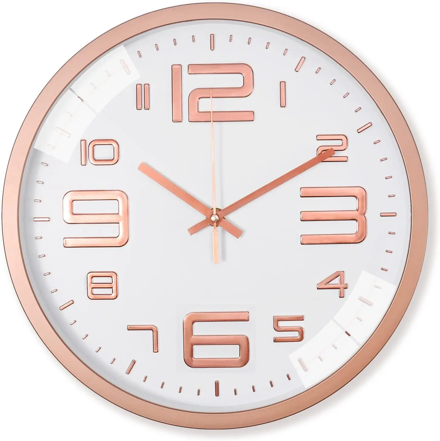 

Reloj de Pared Silencioso 30 cm Relojes Salon de Pared Moderno Grandes Reloj de Cuarzo Redondo -Ticking Reloj de Cocina Oficina