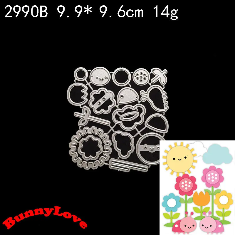 

Пружинные садовые металлические Вырубные штампы BunnyLove, «сделай сам», скрапбукинг, бумага, фотоальбом, рукоделие, форма, открытки, перфоратор, трафареты