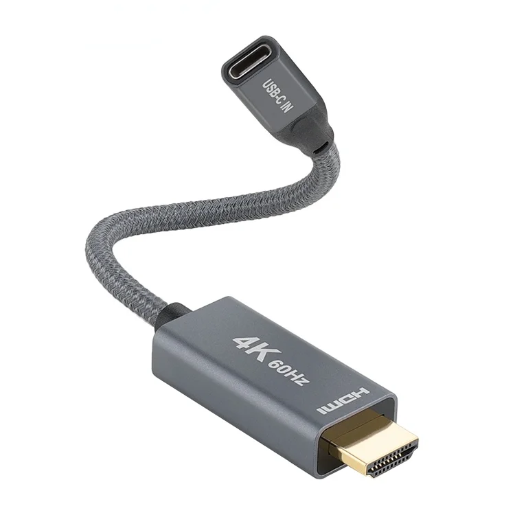 Премиум HDMI штекер на USB-C Тип C гнездо адаптер USB тип 3.1 вход выход конвертер 4K 60 Гц
