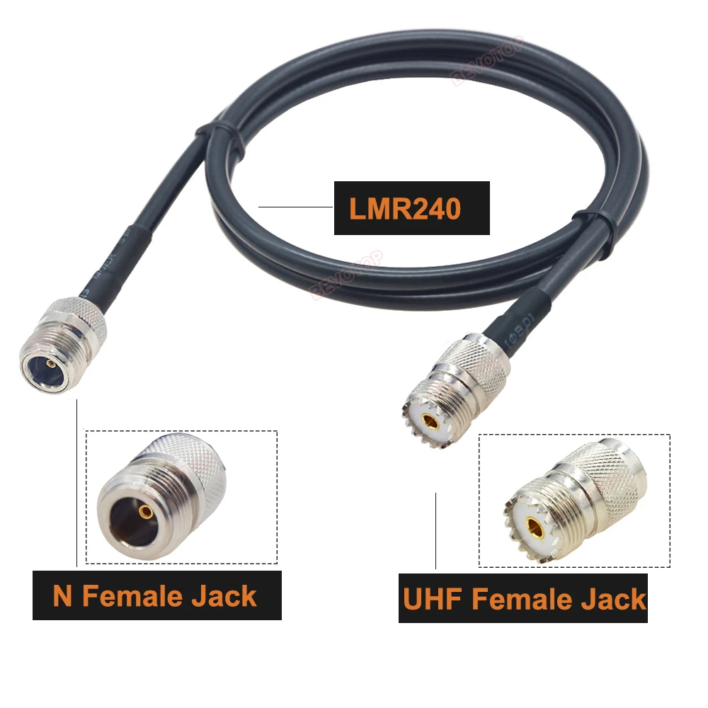 SO239 UHF Female Jack to N Male / LMR240 RF Коаксиальный кабель с низкими потерями LMR-240 50-4 50 Ом