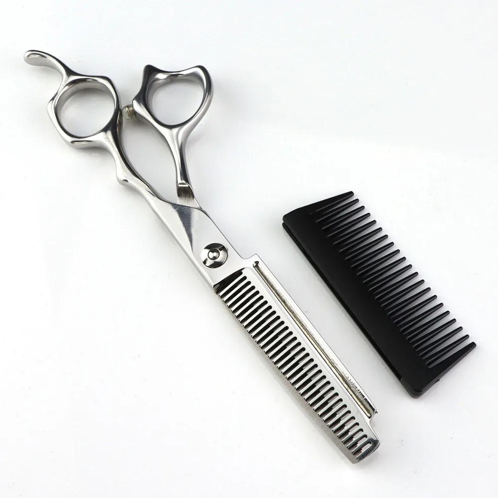 Новые профессиональные стальные ножницы для волос JP440c 6 дюймов 2 в 1 с расческой