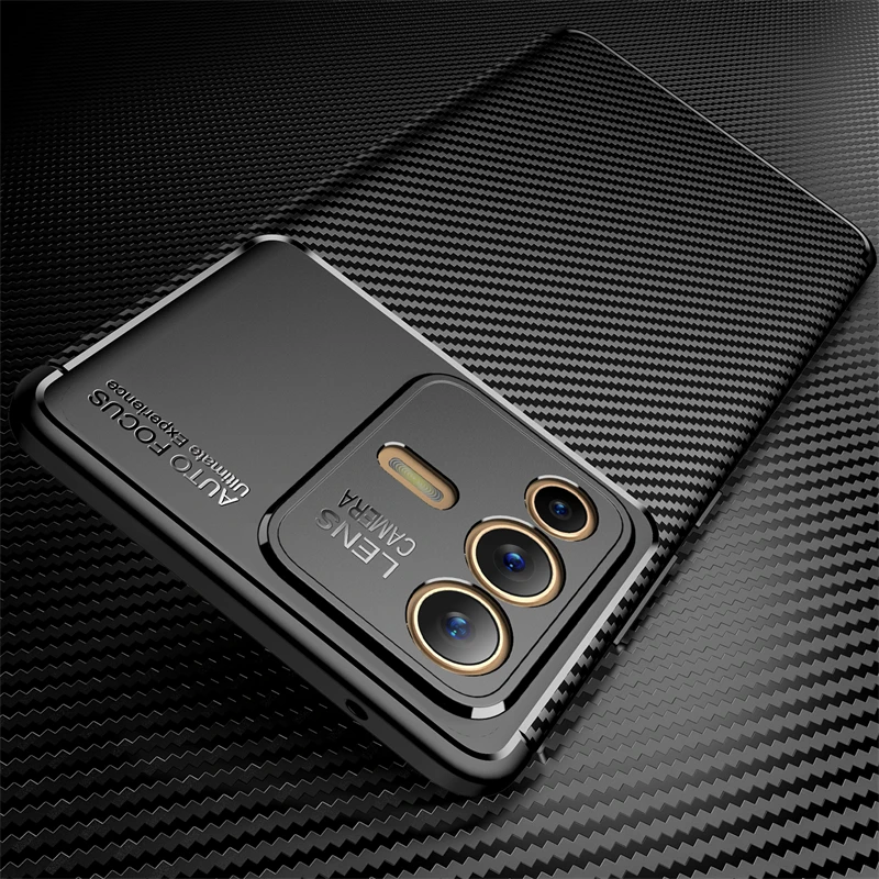 For Vivo V23 Pro Case For Vivo V23 Pro Capas Armor Shockproof Phone Bumper Back Phone Soft TPU Cover For Vivo V23 Pro V23 Fundas