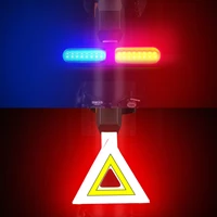 bicycle taillights usb rechargeable heart pentagram model cycling waterproof warning lamp tail bone safety n8a4