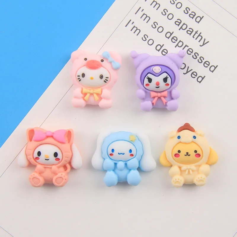 

Sanrio Kuromi Cinnamoroll Water Cup Stickers DIY Animal 3D Decoration Kawaii Fridge Mobile Phone Magnet Gift For Kids Toy
