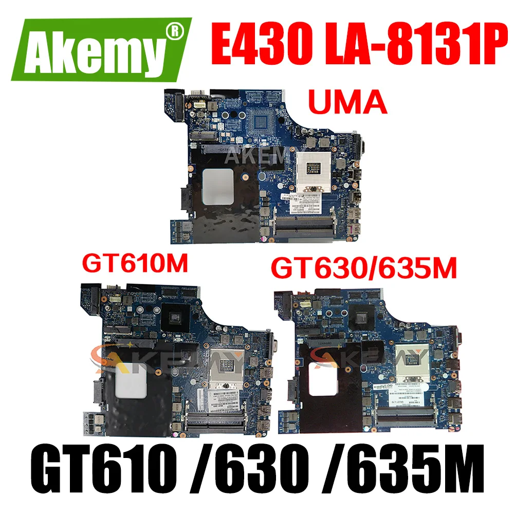 LA-8131P Motherboard for Lenovo ThinkPad Edge E430 Laptop Motherboard Mainboard HM77 GT610M GT630M GT635M DDR3