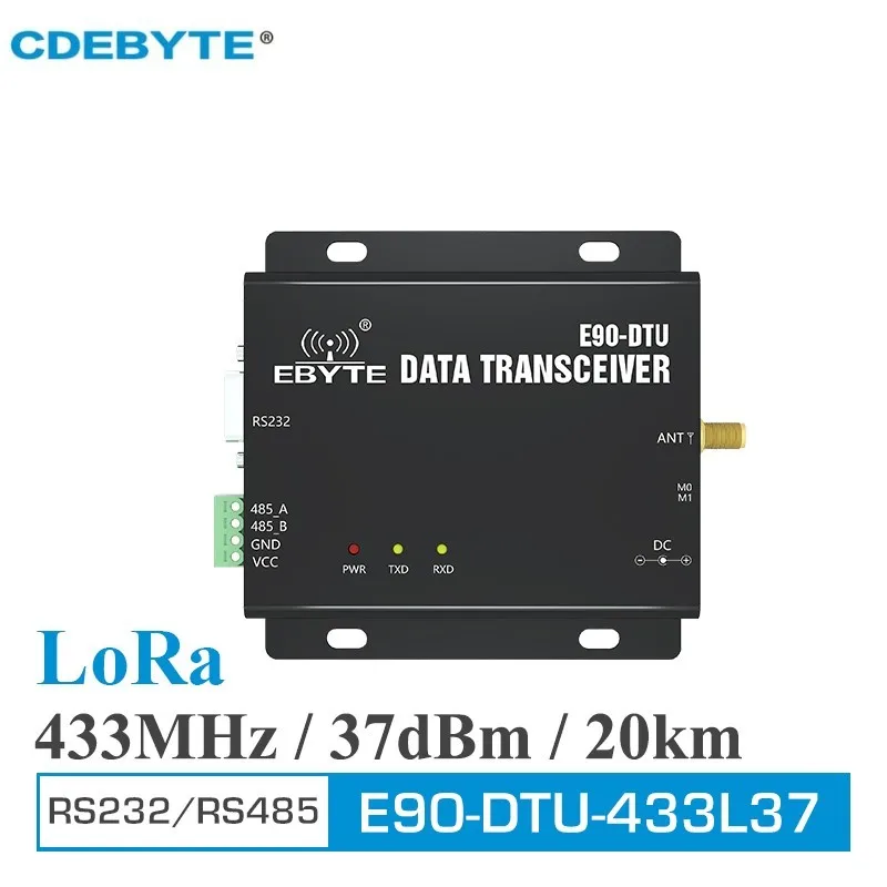 LoRa RS232 RS485 433 МГц, 5 Вт, дальнее расстояние 20 км, фотосессия (433L37), беспроводной трансивер PLC, приемник приемопередатчика, 433 МГц, радиомодем