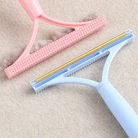 mini double head pet hair remover manual clothes lint remover fuzz babric shaver brush hair cleaning tool for woven coat carpet