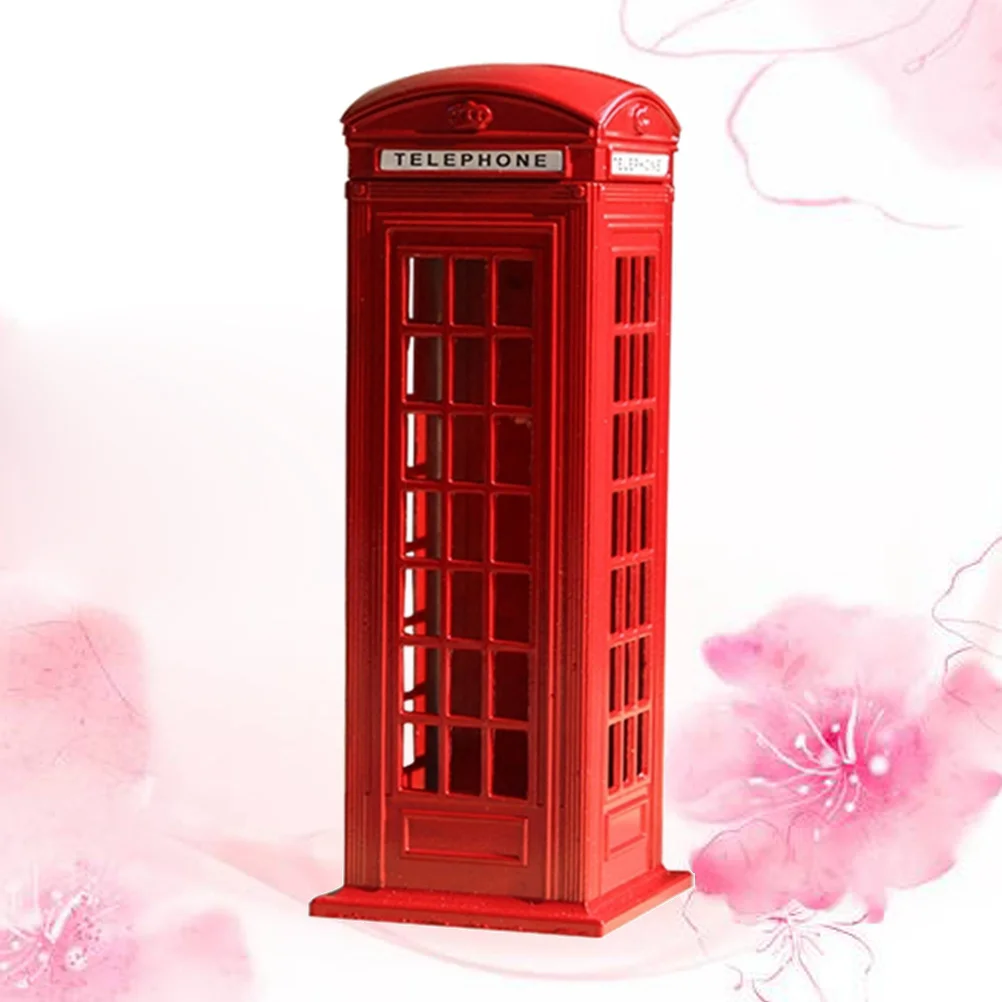 

Bank Boxpiggy Money Telephone Booth Vintage Safe Metal London Saving Retro Pillar Pot British Mailboxjar Postal Banks Adults
