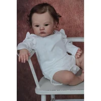 49cm realistic simulated baby rebirth toddler meadow 3d skin exquisite painted silicone reborn doll toys