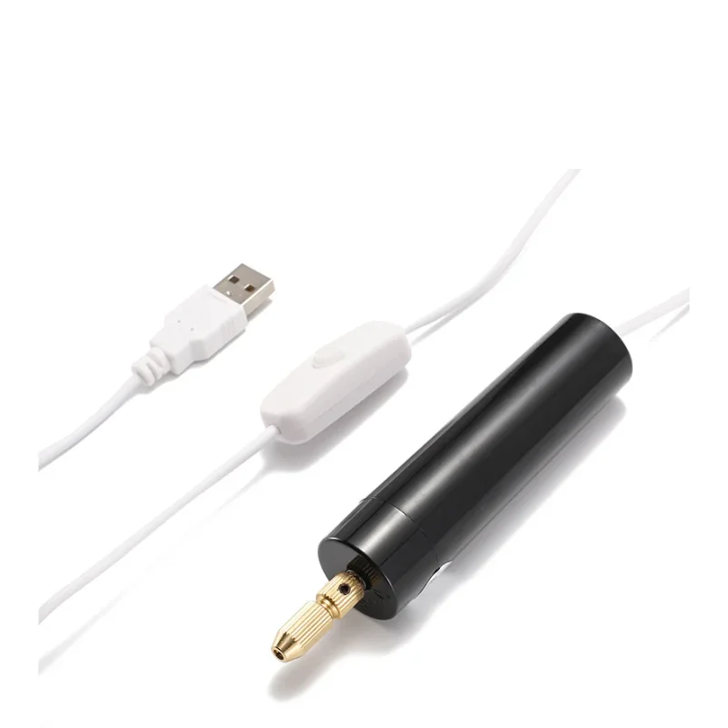 Фото Портативная мини-электродрель, USB-дрель для DIY-проектов, изготовления украшений из эпоксидной смолы, работы с деревом, гравировальный инструмент №5