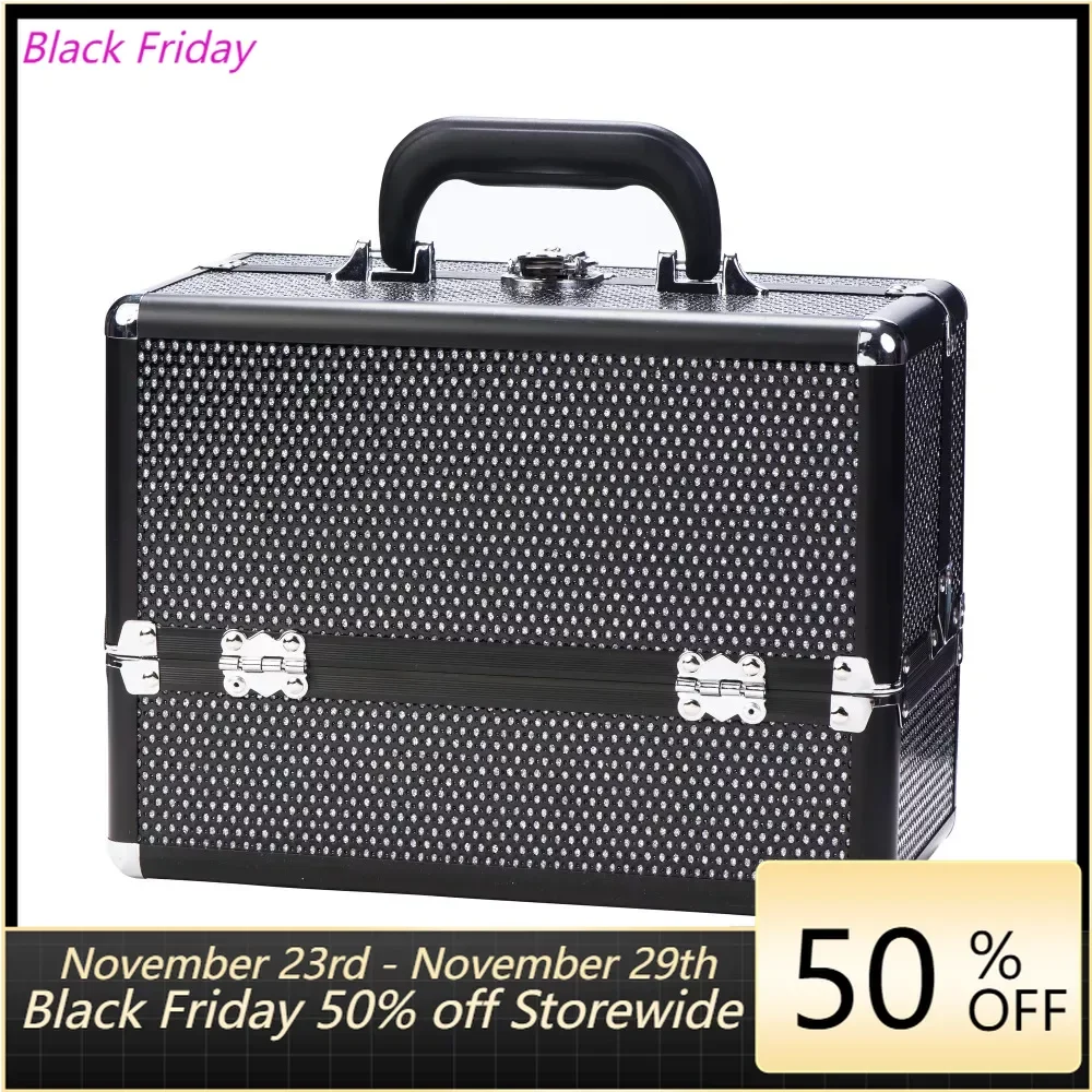 

Convenient Multifunctional Makeup Box Cosmetic Case, Black